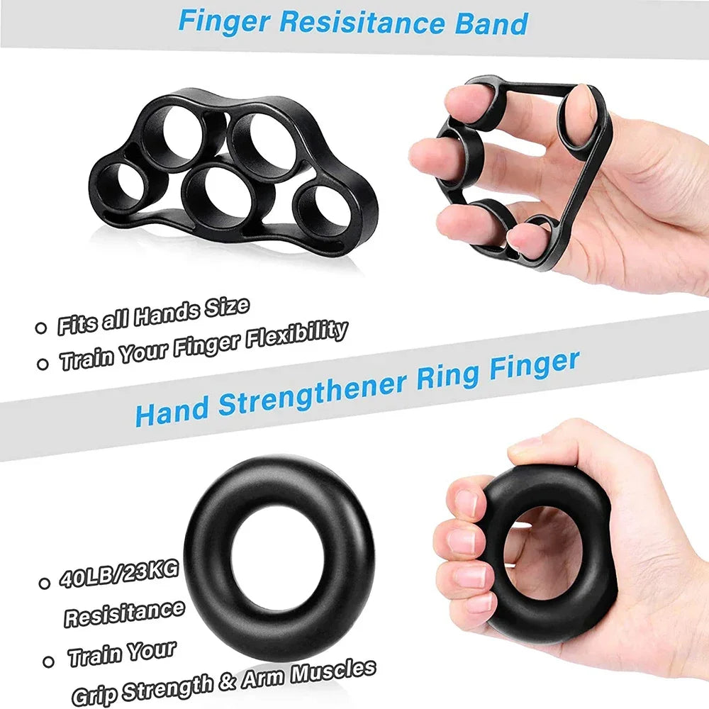Adjustable Hand Grip Strengthener Set With Counter
