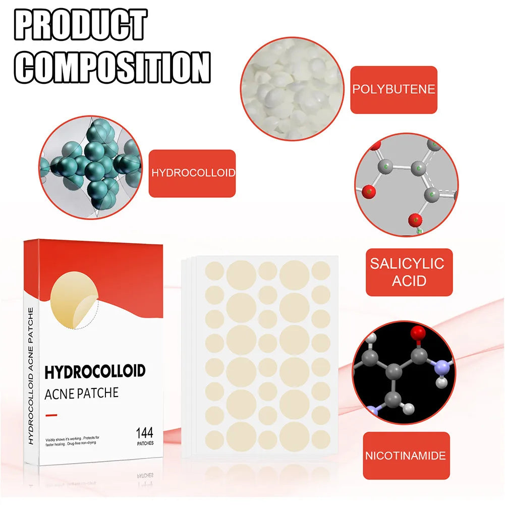 Hydrocolloid Acne Pimple Patches – Invisible Spot Care Set