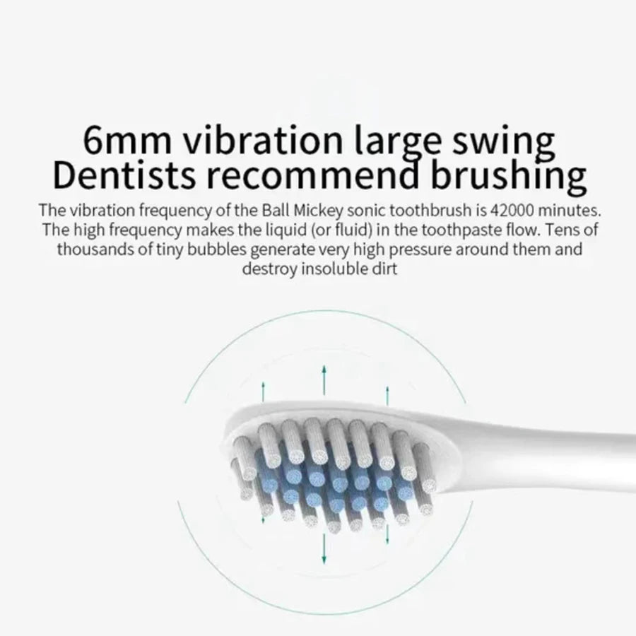 Rechargeable Sonic Electric Toothbrush – 6 Cleaning Modes