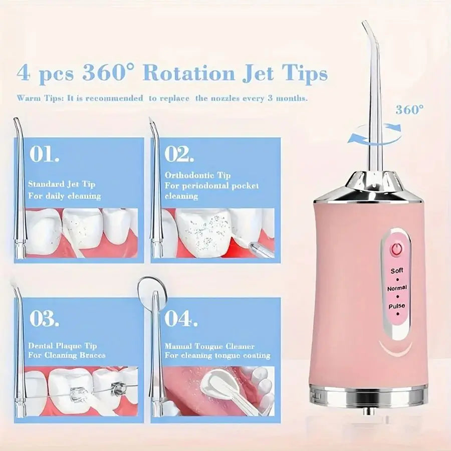 8-Pack Replacement Jet Tips for Oral Irrigator Flossers