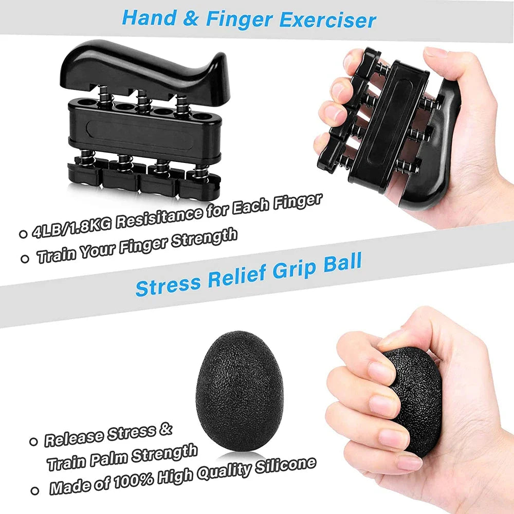 Adjustable Hand Grip Strengthener Set With Counter