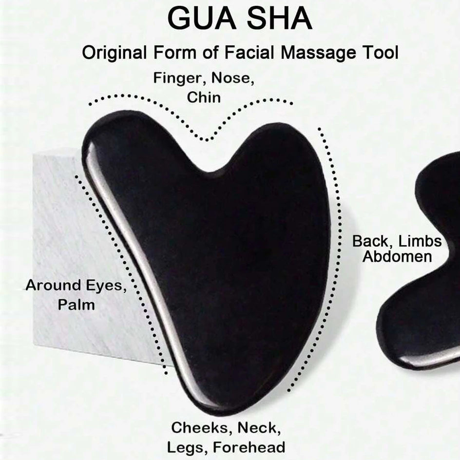 Ice Face Roller & Gua Sha Set for Cooling Facial Massage