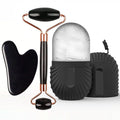 Ice Face Roller & Gua Sha Set for Cooling Facial Massage