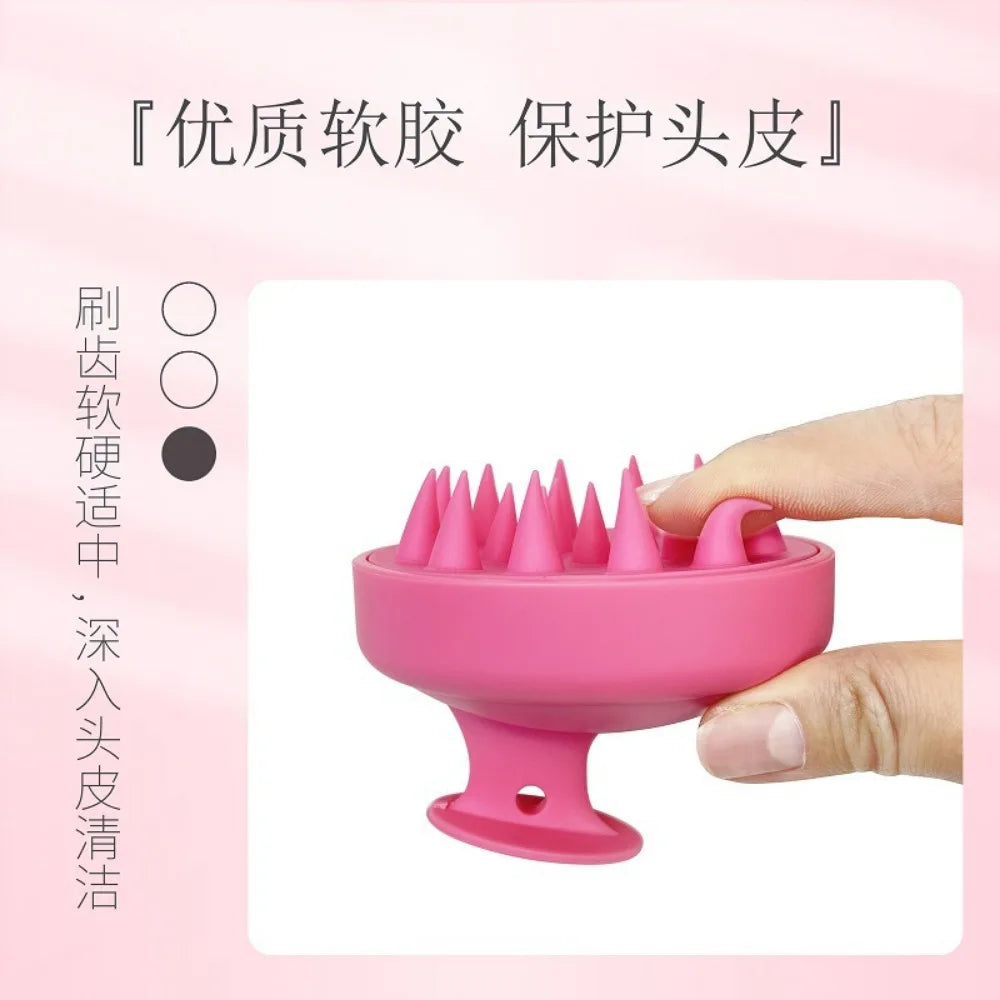 Silicone Scalp Shampoo Brush – Manual Head Massager