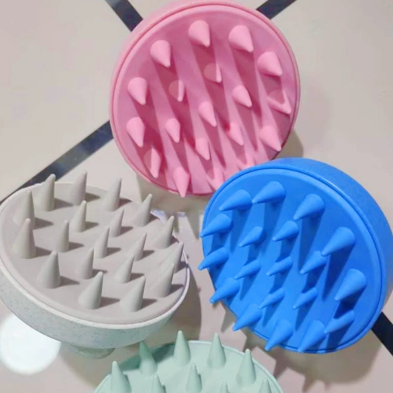 Silicone Scalp Shampoo Brush – Manual Head Massager